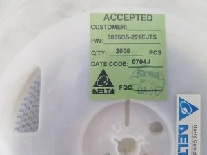 20 pcs Wire Wound Inductors SMD 0805CS-221EJTS 220 nH SMD 2012 equic Coilcraft - Picture 1 of 6