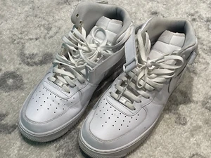 Nike Air Force 1 One Mid Top All Triple White 315123 111 AF1 Uptown Size 13 - Picture 1 of 10