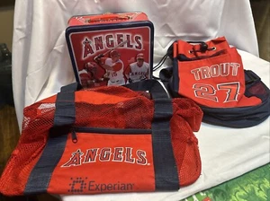Anaheim Angels Lunchbox With Two Bags Backpacks - Picture 1 of 7