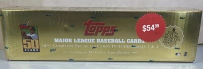 Juego completo de caja dorada sellada de fábrica Topps Baseball 2001 - Ichiro RC Foto 1 de 3