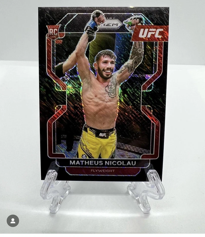 2022 Panini Prizm UFC Matheus Nicolau Black Shimmer 1/1 Rookie 🔥🔥🔥 - Image 1 of 1