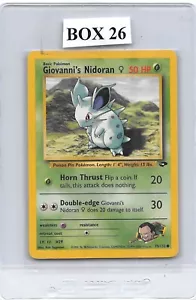 Giovanni's Nidoran 75/132 - Desafío Gimnasio - Tarjeta Pokémon WOTC VINTAGE - LP/MP - Imagen 1 de 2
