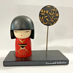 Kimmidoll Collection Asian Figure Azumi Wooden Japanese Doll Paper clip - Bild 1 von 4