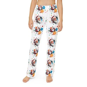 Kid’s Christmas Pajama Pants - Santa Claus Design, Holiday Pajamas for Boys - Picture 1 of 26