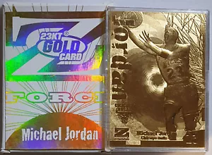 1998 Fleer Michael Jordan 23K GOLD CARD Skybox Z-Force - Original Box - Picture 1 of 5