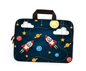 Universal 7~9 inch Kids Tablet Portable Neoprene Zipper Carrying Sleeve Rocket - Picture 1 of 2