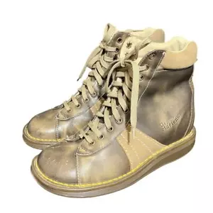Botas de Combate Dr Martens 2B25 2 Tonos Marrón Rayas Universitarias Cuero Reino Unido 4 Mujer 6 - Imagen 1 de 9