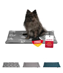 Hundedecke von HS-Hundebett Sommerdecke Baumwolle kühlend waschb Pfote Anthrazit - Bild 1 von 36