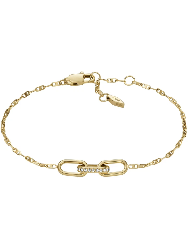 Fossil JF04525710 Damen Armband Edelstahl weiß 19 cm - Bild 1 von 1