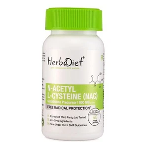 NAC N-Acetyl L-Cysteine Veg Capsules Antioxidant 800mg Best NAC Supplement Amino - Picture 1 of 4