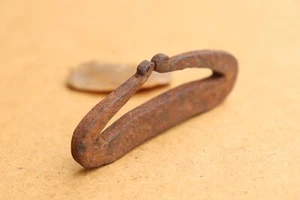 Striker with a Flint Antique Fire Starter Vintage Viking Style Tool Camping 19th - Picture 1 of 6