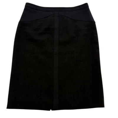Falda lápiz negra para mujer Adrianna Papell talla 6 hasta la rodilla carrera clásica Foto 1 de 4