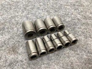 Blue Point BLPS Series 10 PC 1/4" Drive SAE Shallow Socket Set 3/16-9/16" 6Point - Picture 1 of 8
