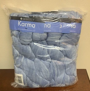 New Sealed Lot of 10 Hanks Berroco Karma Yarn 100% Cotton Blue Color 3412 - Picture 1 of 3