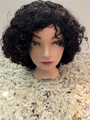 Women's 12" Hair Wig Curly Dark Brown - Image 1 of 4