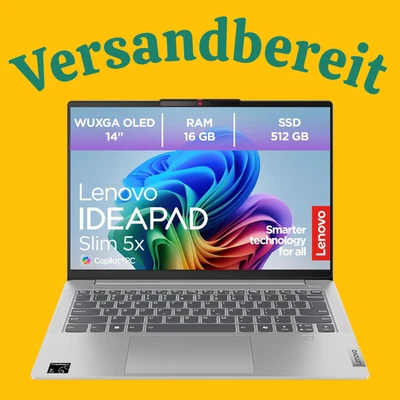 💻 Lenovo IdeaPad Slim 5 14" OLED | Snapdragon X Plus | 16GB | 512GB SSD | Win11 - Bild 1 von 4