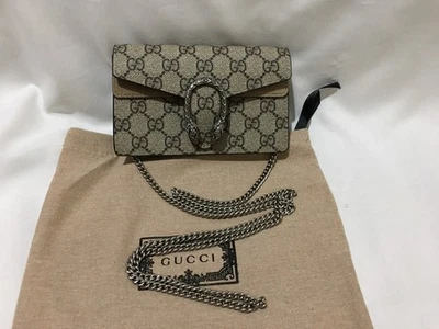Gucci Monogram GG Supreme Canvas Super Mini Dionysus Shoulder Bag - Image 1 of 4