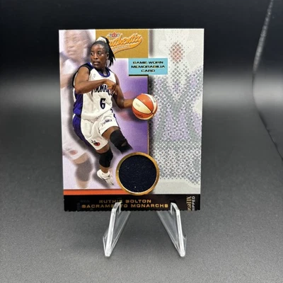 2002 Fleer Game-Worn Mem Ruthie Bolton Monarchs WNBA - Image 1 of 2
