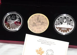 2019 Fine Silver 2-Coin Set Royal Canadian Mint Coin Lore Back To Concept OGP - Picture 1 of 5