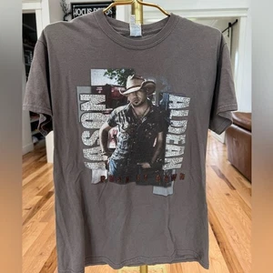 2015 Jason Aldean Burn It Down Grafik Strass verziert T-Shirt - Medium - Bild 1 von 10