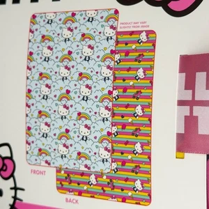 Hello Kitty Sanrio 60" x 90" Twin Quilted Blanket Reversible Rainbows Hearts NEW - Picture 1 of 4