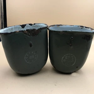 Original World War I Austro-Hungarian Soldier's Cup Flask canteen KuK 2 pcs. - Picture 1 of 9
