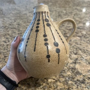 Rare Vintage Modern King Winter German Studio Art Pottery Jug Heinz Theo Dietz - Picture 1 of 6