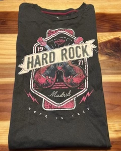 Hard Rock Hotel MADRID Spain Men’s T-shirt Dark Green XX-Large NWOT - Picture 1 of 3