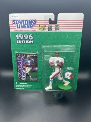Starting Lineup 1996 Steve McNair Houston Oilers Football Action Figure + Card - Imagem 1 de 2
