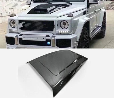 Real Carbon Fiber Bonnet Hood for Mercedes Benz G AMG W463 G500 G550 G63 04-18 A Foto 1 de 4