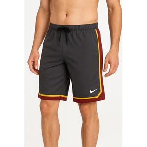 Nike Gray With Red Yellow Trim Drawstring Boardshorts Shorts Medium Waist 32 - Picture 1 of 6