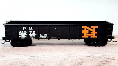 New Haven RR 40' Gondola 61072 Black Orange Roundhouse Owner Built w Kadees HO - Image 1 of 4