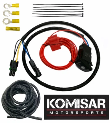 Polaris RZR 800 900 XP 1000 Fan Harness Override Over Ride Rocker Switch kit - Image 1 of 4
