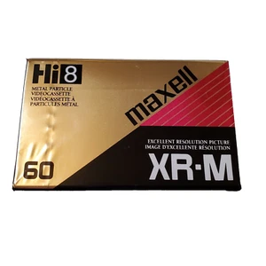 Maxell XR M Hi 8 Blank 60 Minute Mini Video Cassette Tape P6 60 XR NEW - Picture 1 of 4
