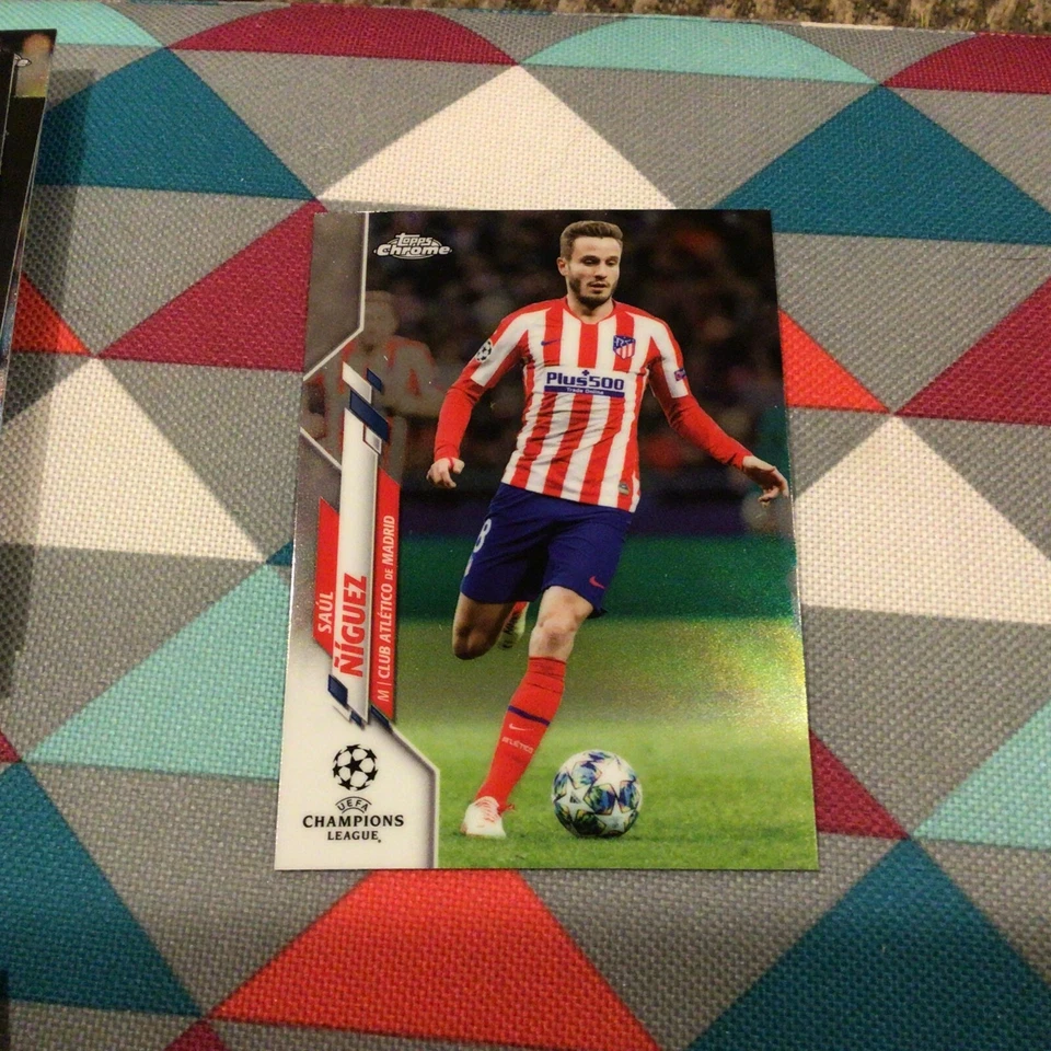 Saul Niguez #38 (Atletico De Madrid) 2019-20 TOPPS CHROME UEFA CHAMPIONS LEAGUE - Image 1 of 1
