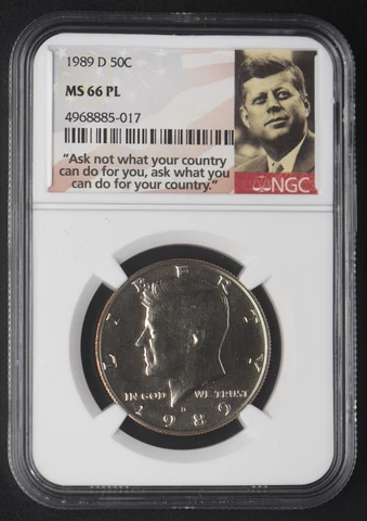 1989-D Kennedy Half Dollar NGC MS66 PL 50C - COINGIANTS Cover