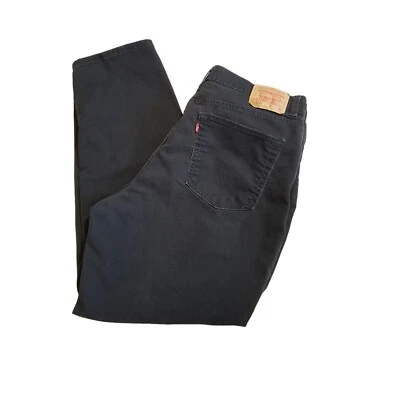 Levis 550 Jeans Womens Size 20 W M Relaxed Fit Tapered Leg Black Denim Vintage - Image 1 of 4