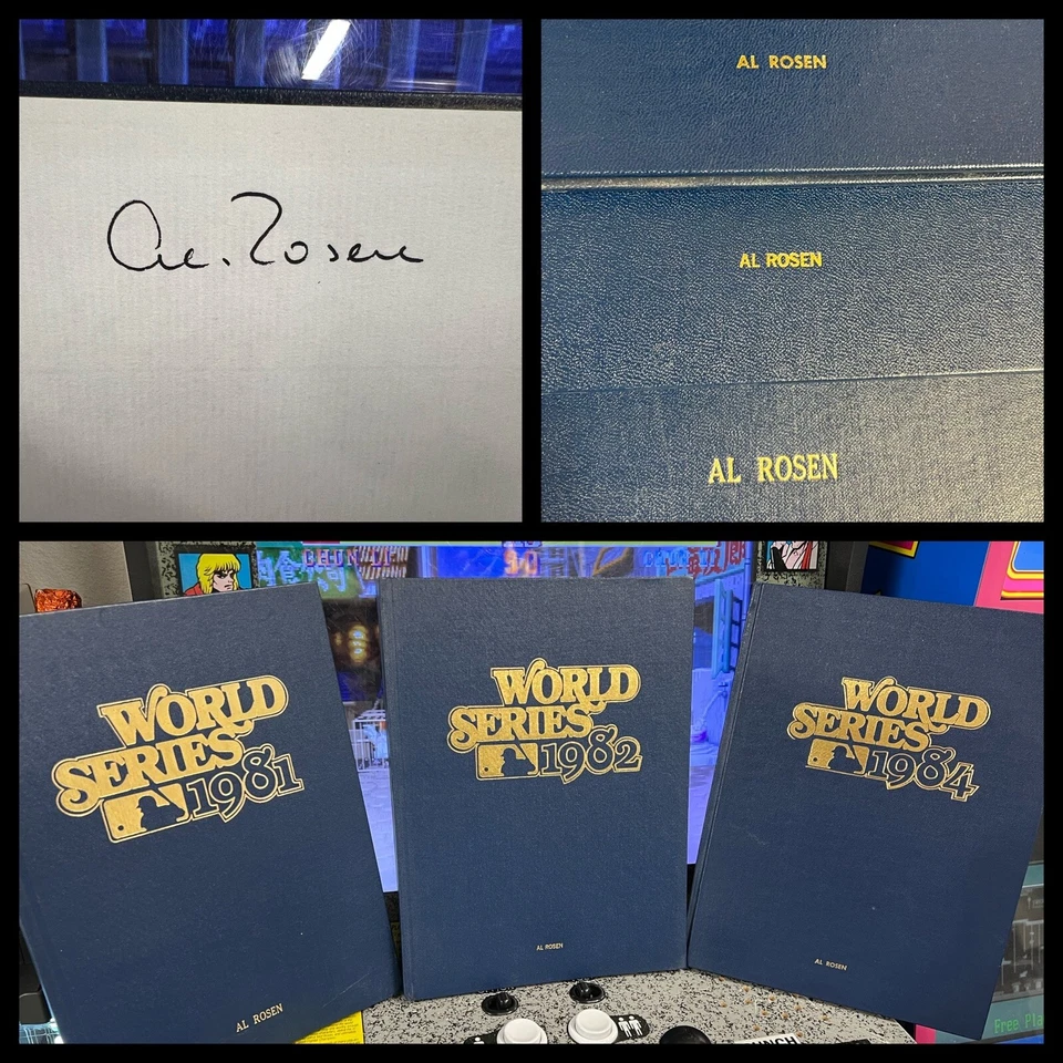 3 Programas Serie Mundial Tapa Dura Colección Personal Firmada Autografiada Al Rosen Foto 1 de 4