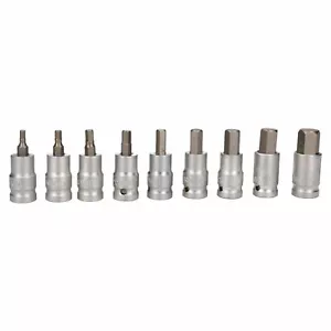 Toma de broca de llave Allen métrica superficial de 1/2" 4 mm - 17 mm 9 piezas Bergen - Imagen 1 de 3