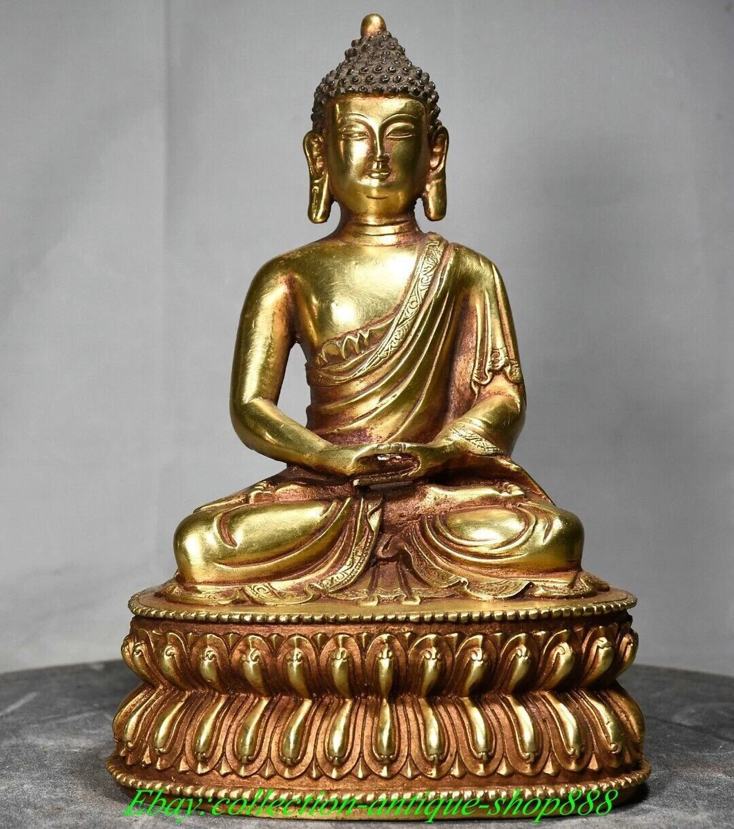 OX 佛中国风青铜雕像、雕像| eBay