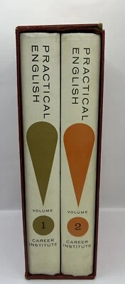 Career Institute, Course In Practical English, 1968 Ed., Complete 2 Vol Course Foto 1 de 4
