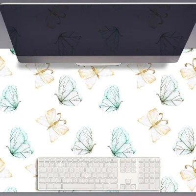 DECORMAT Schreibunterlage Schreibtischunterlage für Büro Schmetterlinge 90x45