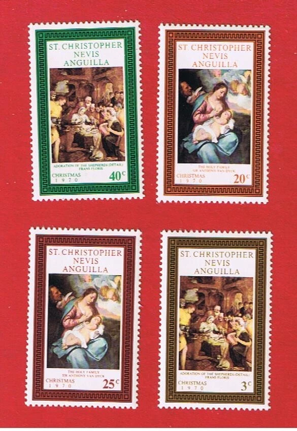 St. Kitts-Nevis #234-237  MNH OG   Christmas    Free S/H - Image 1 of 1