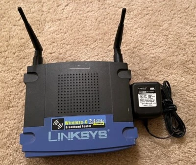 Linksys WRT54G v5 2.4 GHz 54 Mbps 4-Port Wireless G Broadband Router - Image 1 of 4