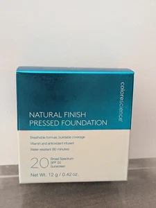 Colorescience Natural Finish Pressed Foundation SPF 20 Deep Mocha 0.42 oz - Picture 1 of 1