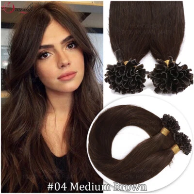 300 Strähnen Keratin Bonding Remy Echthaar Extensions Haarverlängerung Dick 150g - Bild 1 von 4