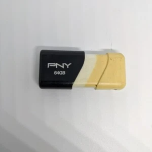 PNY Attache 64GB Compact USB 2.0 Flash Drive - Black - Tested  - Plug n Play - Picture 1 of 4