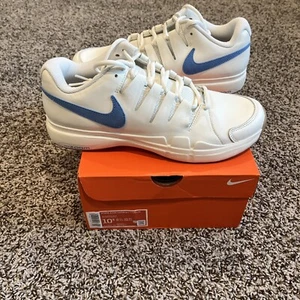Nike Zoom Vapor 9.5 Tour Leather Sail Blue Tennis FJ1683-100 Size 10.5 Brand New - Picture 1 of 14