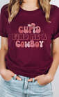 Cupid Find me a Cowboy Valentines Graphic Tee