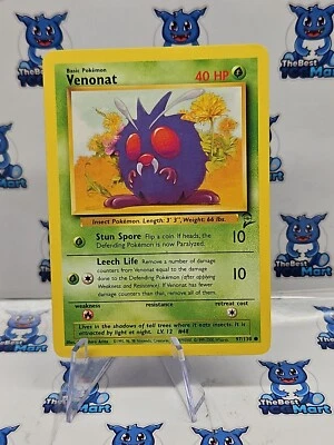 Pokemon - Venonat 97/130 - Base Set 2 - LP - Image 1 of 2